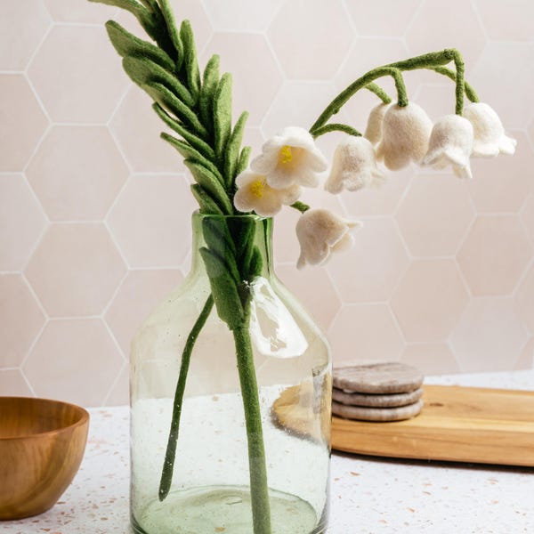 Felt Lily of the Valley Flower