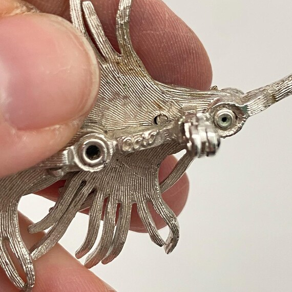 Vintage Coro Exploding Firework Brooch - Shimmeri… - image 9