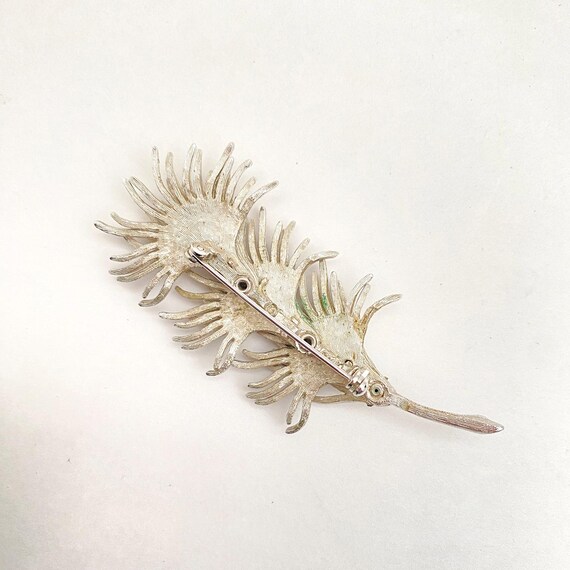 Vintage Coro Exploding Firework Brooch - Shimmeri… - image 8