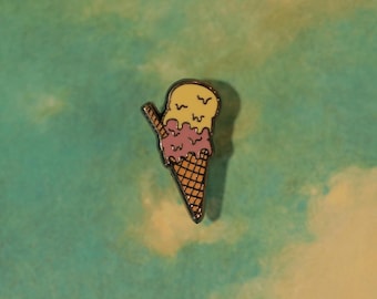 Pin&#39;s Glace - Collection Plats Préférés | Pin&#39;s en émail - Dessert - Pin&#39;s original - Pin&#39;s à collectionner - Pin&#39;s badge