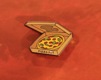 Pin&#39;s Pizza - Collection Plats Préférés | Pin&#39;s en émail - Pepperoni - Pin&#39;s original - Pin&#39;s à collectionner - Pin&#39;s badge