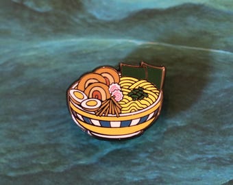 Ramen Enamel Pin – Noodle Bowl, Japanese Food Badge