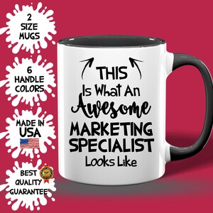 Marketing Specialist Mug – Digital Marketer Gift, Creative Marketing Coffee Cup, Appreciation Gift for Marketing Pros, Birthday Idea