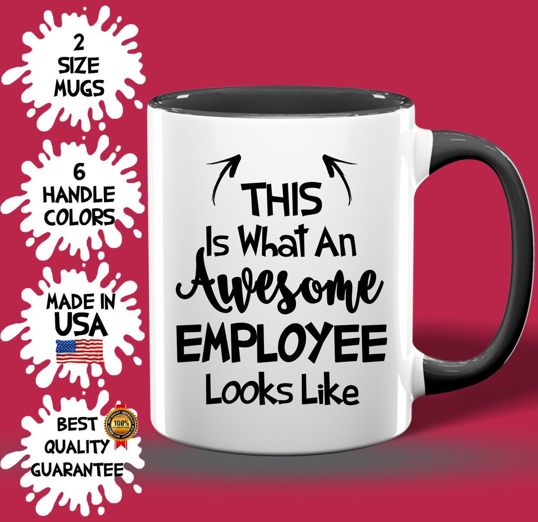 Awesome Employee Mug, Custom Employee Cup, Best Birthday Employee Mug ...