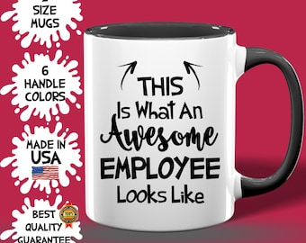 Super Mitarbeiter Tasse, Benutzerdefinierte Mitarbeiter Tasse, Beste Geburtstag Mitarbeiter Tasse Idee, Mitarbeiter Bestseller, Wertschätzung Mitarbeiter, Geschenk für Sie Und Ihn
