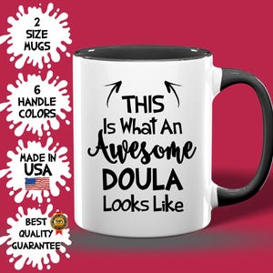 Awesome Doula Mug, Custom Doula Cup, Best Birthday Doula Mug Idea, Doula Best Seller, Appreciation Doula, Unique Doula Gift Idea