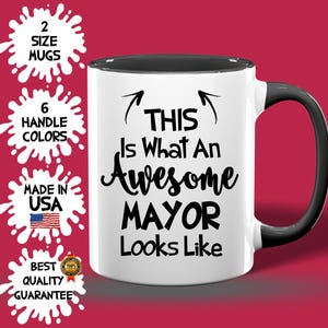 Awesome Mayor Mug, Custom Mayor Cup, Best Birthday Mayor Idea, Mayor Best Seller, Mayor Appreciation, City Leader Coffee Cup, Leader Coffee