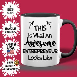 Ehrfürchtige Unternehmer-Tasse, kundenspezifische Unternehmer-Tasse, beste Geburtstags-Unternehmer-Idee, Unternehmer-Bestseller-Geschenk, Unternehmer-Anerkennung