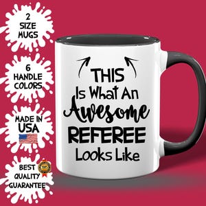 Awesome Referee Mug, Custom Referee Cup, Best Birthday Referee Idea, Referee Best Seller, Soccer Football Basketball Ref Appreciation