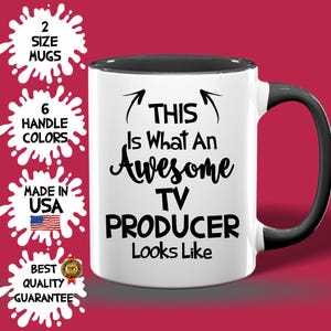 TV Producer Mug – Film Industry Gift, Production Boss Coffee Cup, Behind the Scenes Gift, Birthday Mug for TV Creatives