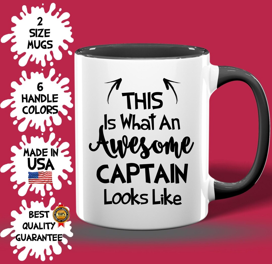 Awesome Captain Mug, Custom Captain Cup, Best Birthday Captain Mug Idea ...
