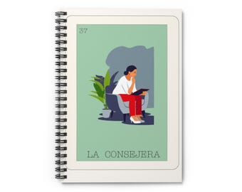 Lotería Edition: La Consejera Spiral Notebook Latina Empowerment Journal Inspirational Stationery