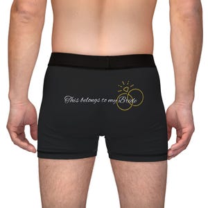 Groom Boxers Mens Underwear Wedding Gift Wedding Lingerie Husband Gift Mens Boxers Custom Underwear Gift, Anniversary Bride Engagement
