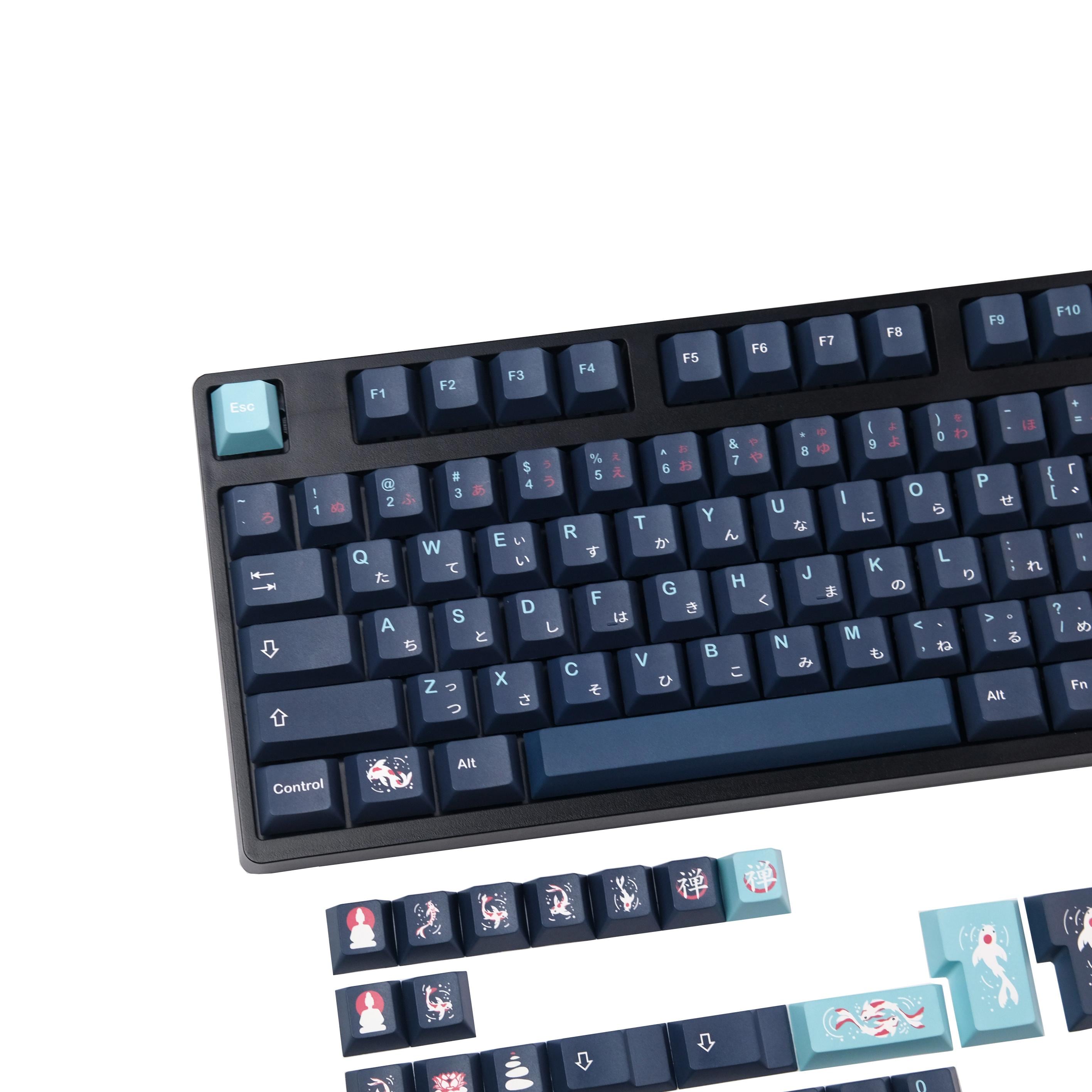 Zen Razer Keyboard Zen and Koi Keycap Set,108 Cherry Keycaps,pbt Keycaps,cherry MX Keycaps ...