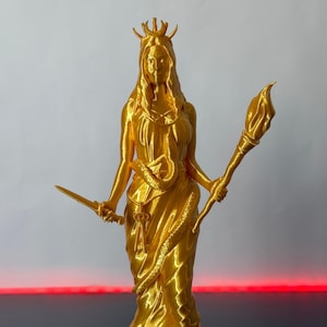Statue of Hecate | Greek Goddess Figurine for Pagan Home Altar | Hekate Statue | Pagan Home Altar & Wicca Decor | Sculpture |MagicProtection