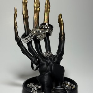 Skeleton Hand Jewellery Holder Stand | Ring Tree | Ring Dish | Unique Jewelry Organizer | Ring Holder | Accessory tree | Ring organizer gift