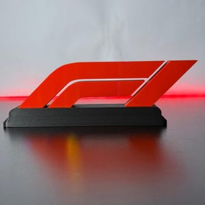 F1 Logo Display, F1 Logo, Gift for Formula 1 Fan, F1 Logo Decor, F1 Office Desk Art, Car Lovers, Gift for Boyfriend, Decor for Garage