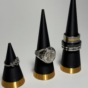 Ring Holder, Minimalist, Jewelry Cone, Ring Cone, Ring Display, Ring Keeper, Ring Tree, Engagement Gift, Modern Cone , Jewelry Organizer