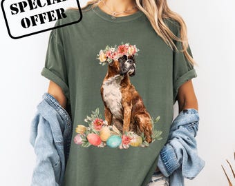 Easter Boxer PNG: Dog Lover Digital Design (Digital Download)
