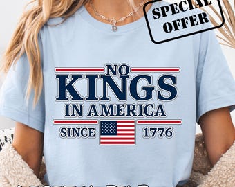 No Kings In America PNG: Anti Trump Protest Design (Digital Download)