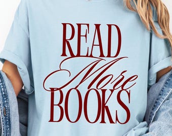 Read More Books PNG, Bookish Graphic Design (Digital Download)