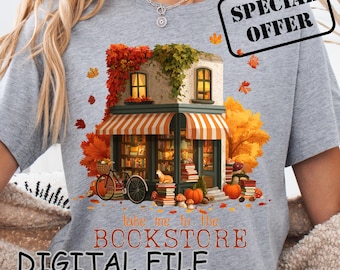 Bookstore PNG: Book Lover Thanksgiving Digital Design (Digital Download)