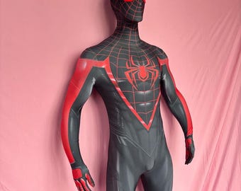 Miles Morales Costume Bodysuit Red Version Suit Cosplay