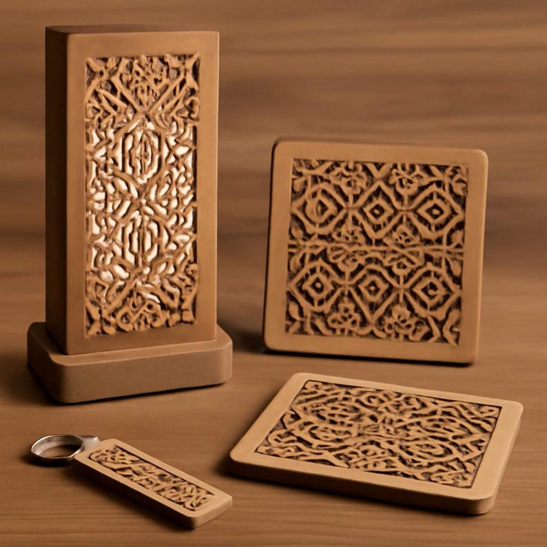 Ecorative Panels Bundle, Abstract Mosaic , Room Divider, Cnc Files ...
