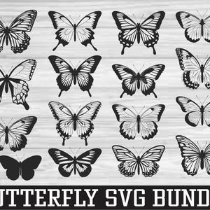 Bundle papillon - SVG, PNG, JPG - fichier de coupe papillon, fichier de coupe numérique, papillon Svg, téléchargement numérique, fichiers pour Cricut, prêt à découper