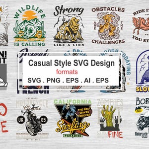 Urban Design – Premium Casual Style Design Packs, Trendy T-shirt Design Pack, Pop Culture, Urban Wear, T-shirt Prints Design.