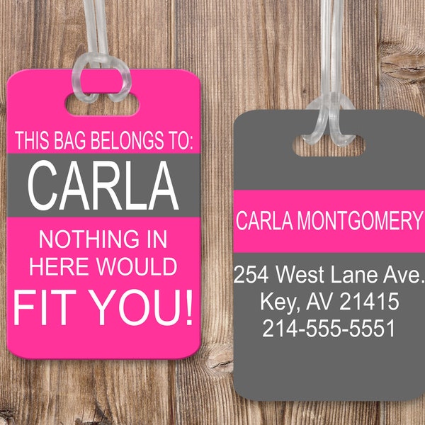 Funny Luggage Tags Etsy