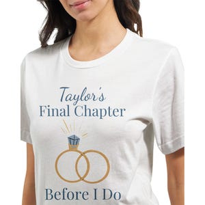 Personalized Bride Book Shirt | Final Chapter Before I Do Shirt | Bachelorette Party Tee | Wedding Reading Shirt | Bridal Gift