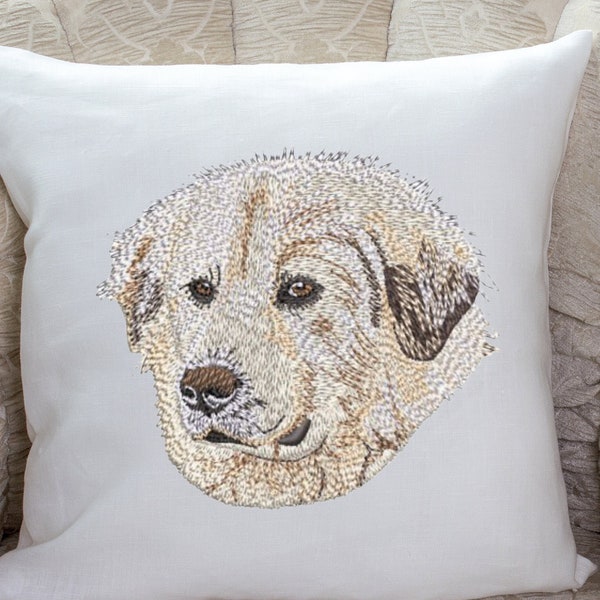 Great Pyrenees Embroidery digital download.  Embroider on hats, tote bags, shirts, towels for Great Pyrenees lover, dog lover, friends.