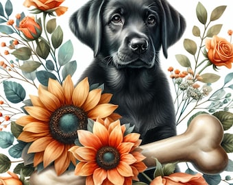 Archivos gráficos PNG de Labrador Retriever negro. Imágenes prediseñadas de perros, diseño para amantes de las mascotas, silueta de Labrador, arte de razas de perros, imágenes prediseñadas de animales, decoración de perros.