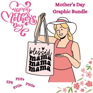 Grafische bundel Moederdagontwerpen creëer cadeaus voor moeder zus oma tante bestie voor moederdag verjaardagen dankbaar en blijvend