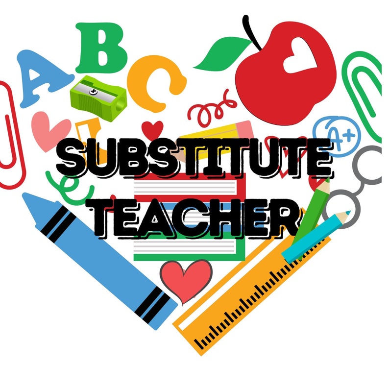 Substitute Teacher PNG SVG graphic file.  Customize Birthday Thank You gifts for Educators.  Personalize retirement gifts for Substitute Teacher.  Create your own unlimited gifts.
ETSY will send you a link to your ZIP file containing your files.