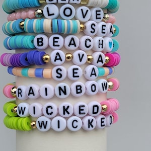 Personalized Name Custom Beaded Bracelet