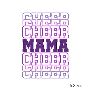 Cheer Machine Embroidery Design: Cheer Mama Instant Download (5 Sizes).