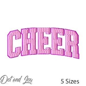 Cheer Embroidery Design: Teen Font (Instant Download)