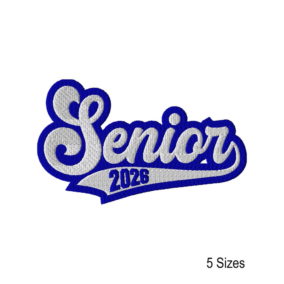 Senior 2026 Graduation Machine Embroidery Design: Instant Download ...
