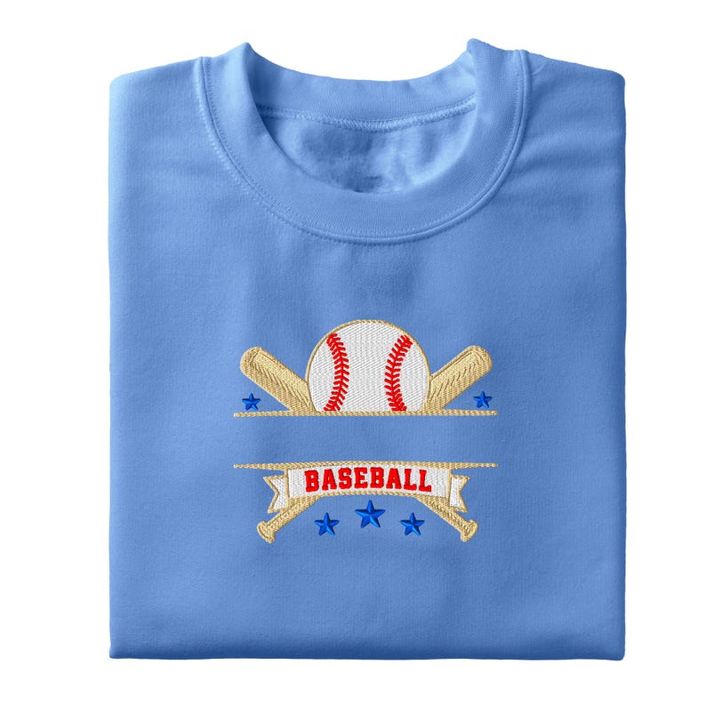 Baseball Split Monogram Embroidery Design: Sports Instant Download Files (5 Sizes) image 6