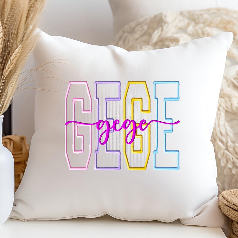 Gege Machine Embroidery Design: Word Art Instant Download Embroidery ...