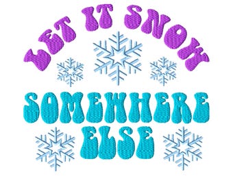 Winter Machine Embroidery Design: Christmas Instant Download Embroidery Files (5 Sizes).