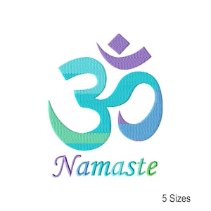 Meditation and Yoga Embroidery Design: Instant Download Files (5 Sizes)
