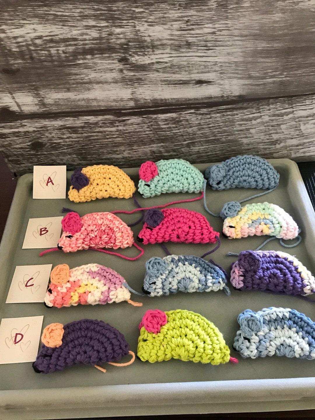 Knit or Crochet Mouse Catnip Toy Cats Pattern | Crochet Patterns for Sale