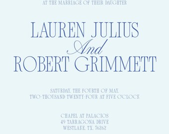 Wedding Invitation Template