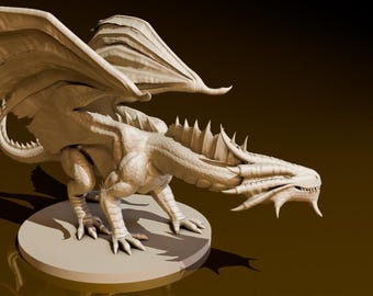 Dragón de Bronce Joven / Miniaturas DND / Modelo DND / DungeonGuildMerchant / No requiere ensamblaje / 1 pieza / Miniatura de rol de rol
