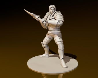 Fire Giant Female | DND Miniatures | DND Model | DungeonGuildMerchant | No Assembly Required | 1 Piece | TTrpg Mini