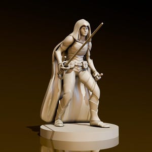 Ladino Trocador | Miniaturas DND | Modelo DND | Comerciante de Guilda de Masmorras | Não requer montagem | 1 peça | Miniatura TTrpg