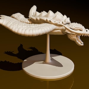 Dragon Turtle | DND Miniatures | DND Model | DungeonGuildMerchant | No Assembly Required | 1 Piece | TTrpg Mini